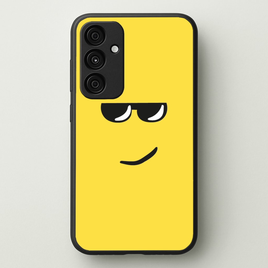 Yellow Face Shades - Roblox Phone Case for Galaxy A55