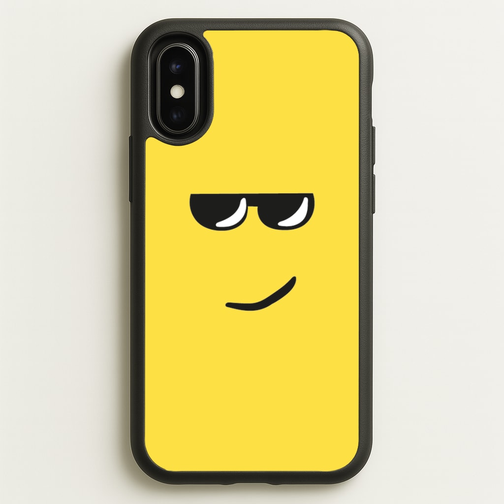 Yellow Face Shades - Roblox Phone Case for iPhone X / XS