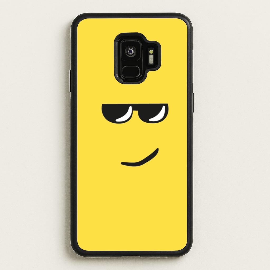 Yellow Face Shades - Roblox Phone Case for Galaxy S9