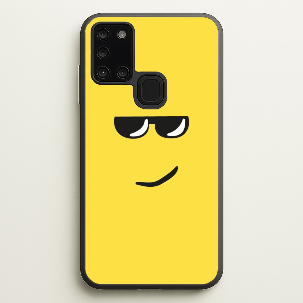 Yellow Face Shades - Roblox Phone Case for Galaxy A21s