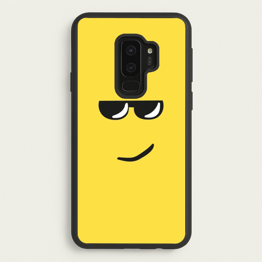 Yellow Face Shades - Roblox Phone Case for Galaxy S9 Plus