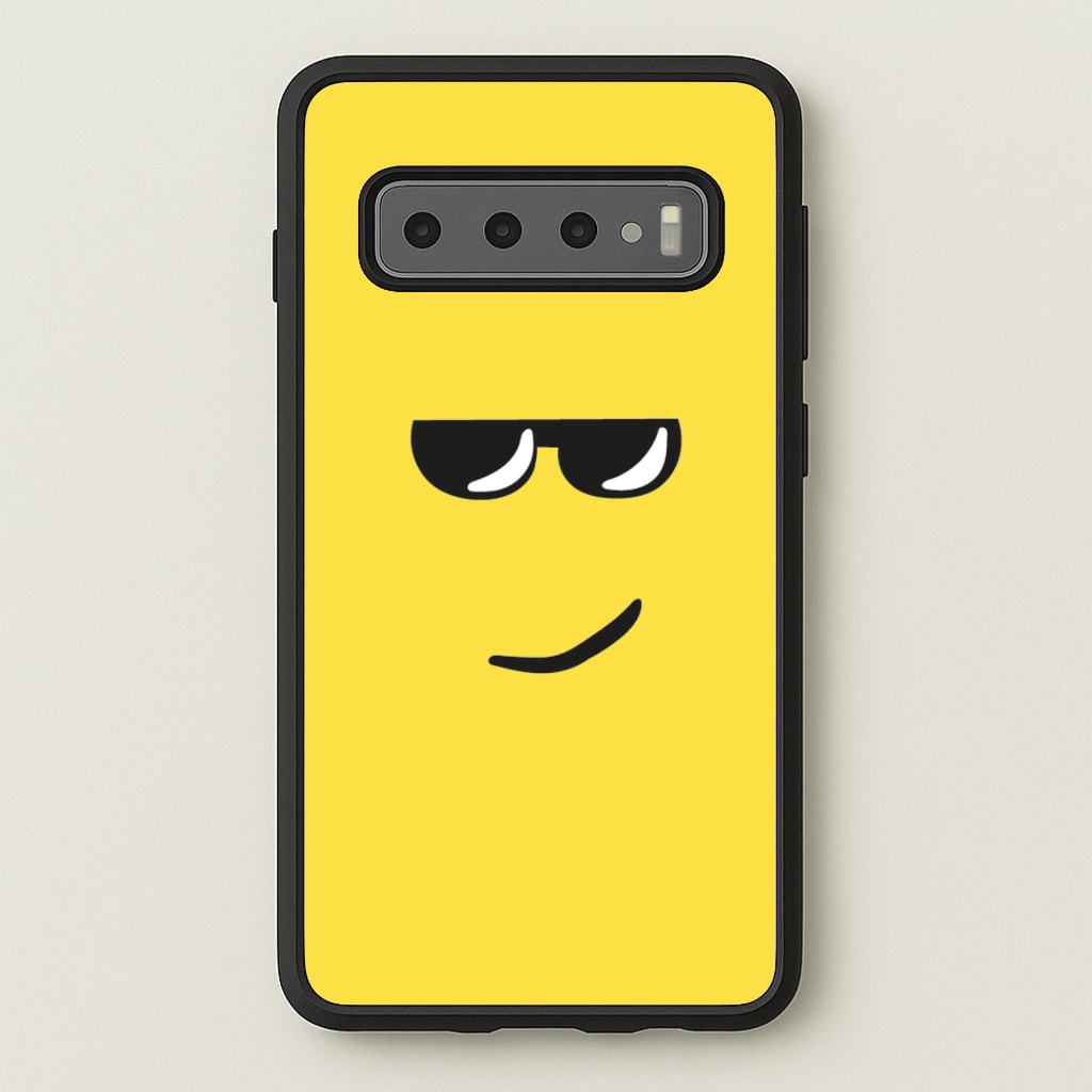 Yellow Face Shades - Roblox Phone Case for Galaxy S10