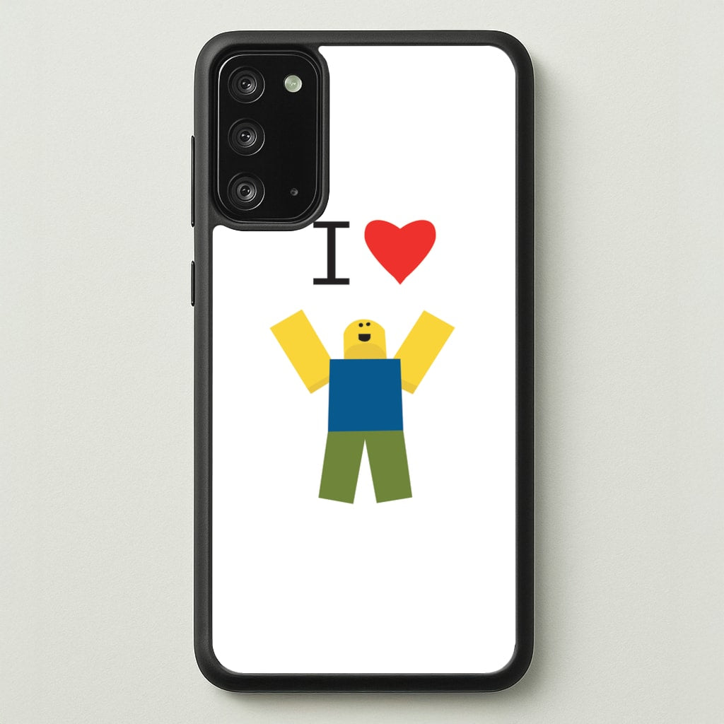 I love Blox Gaming - Roblox Phone Case for Galaxy Note 20
