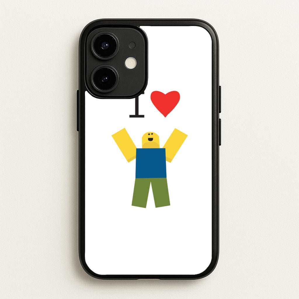 I love Blox Gaming - Roblox Phone Case for iPhone 12 Mini