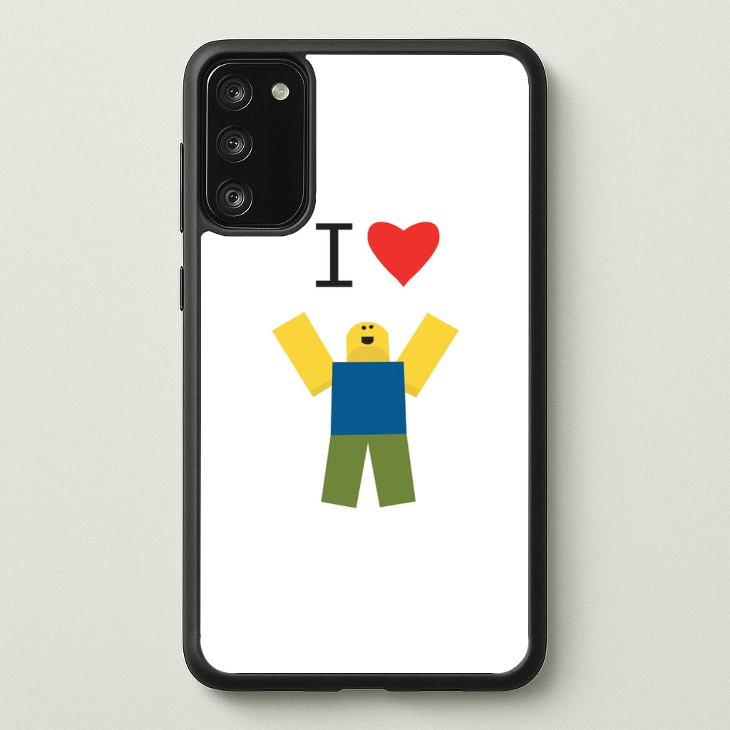I love Blox Gaming - Roblox Phone Case for Galaxy S20FE