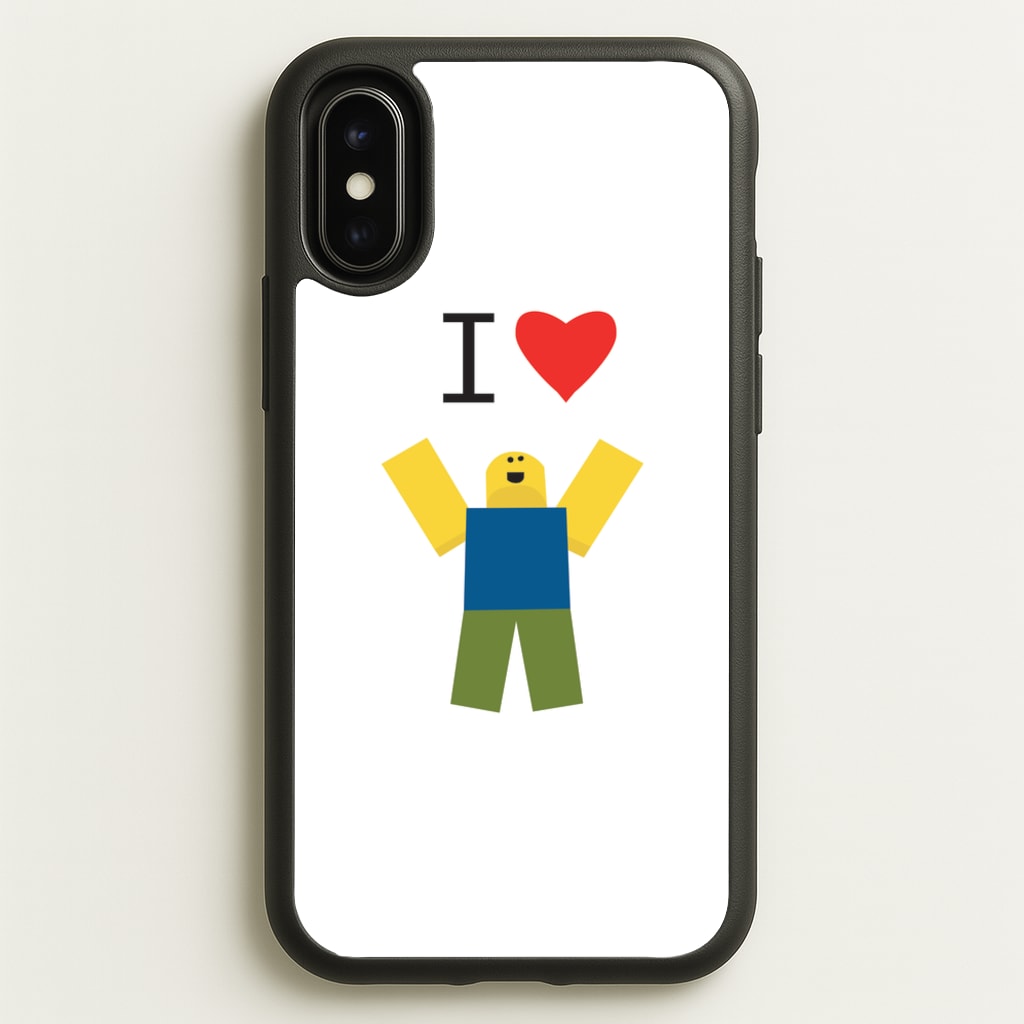 I love Blox Gaming - Roblox Phone Case for iPhone X / XS