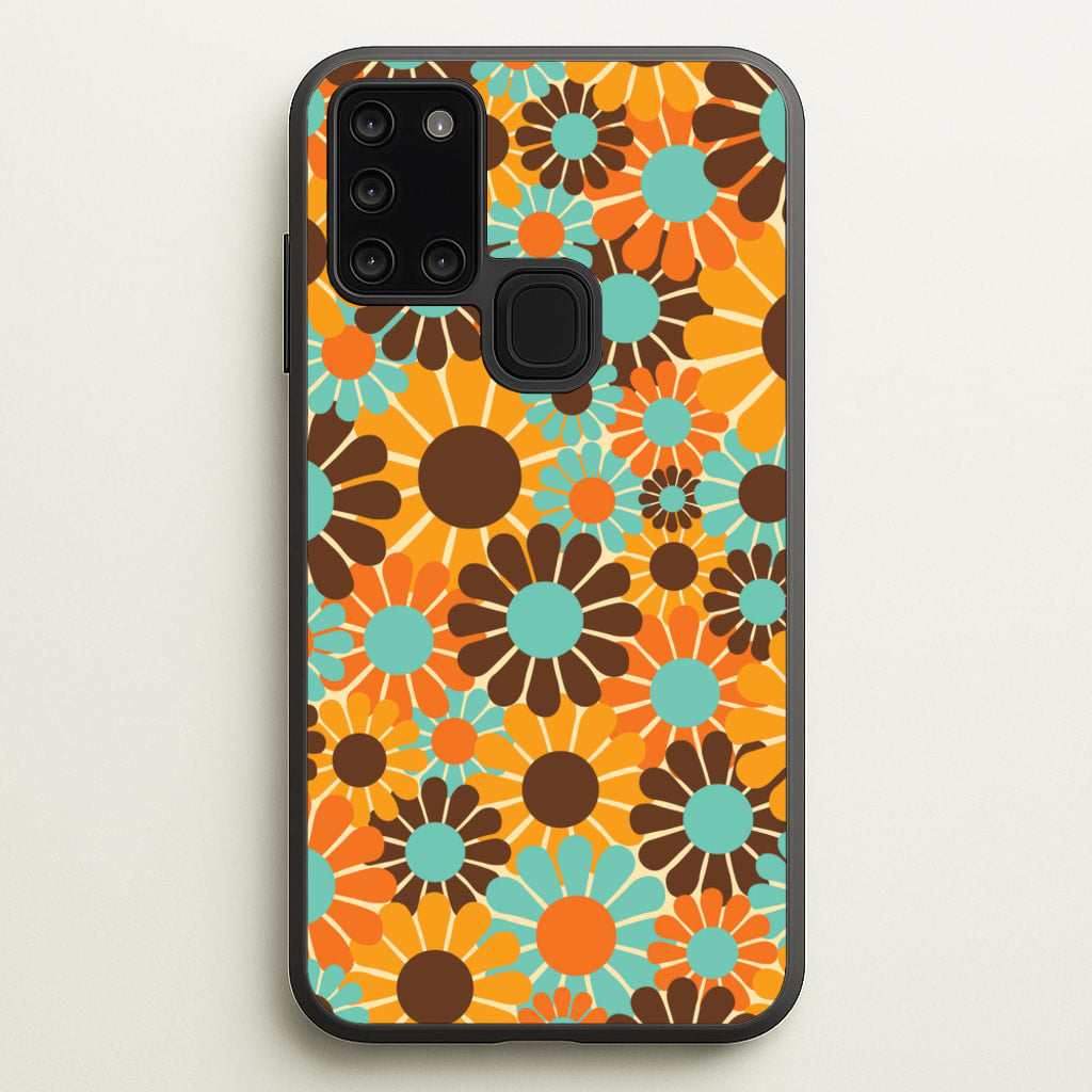 Flower Collage - Floral Phone Case for Galaxy A21s