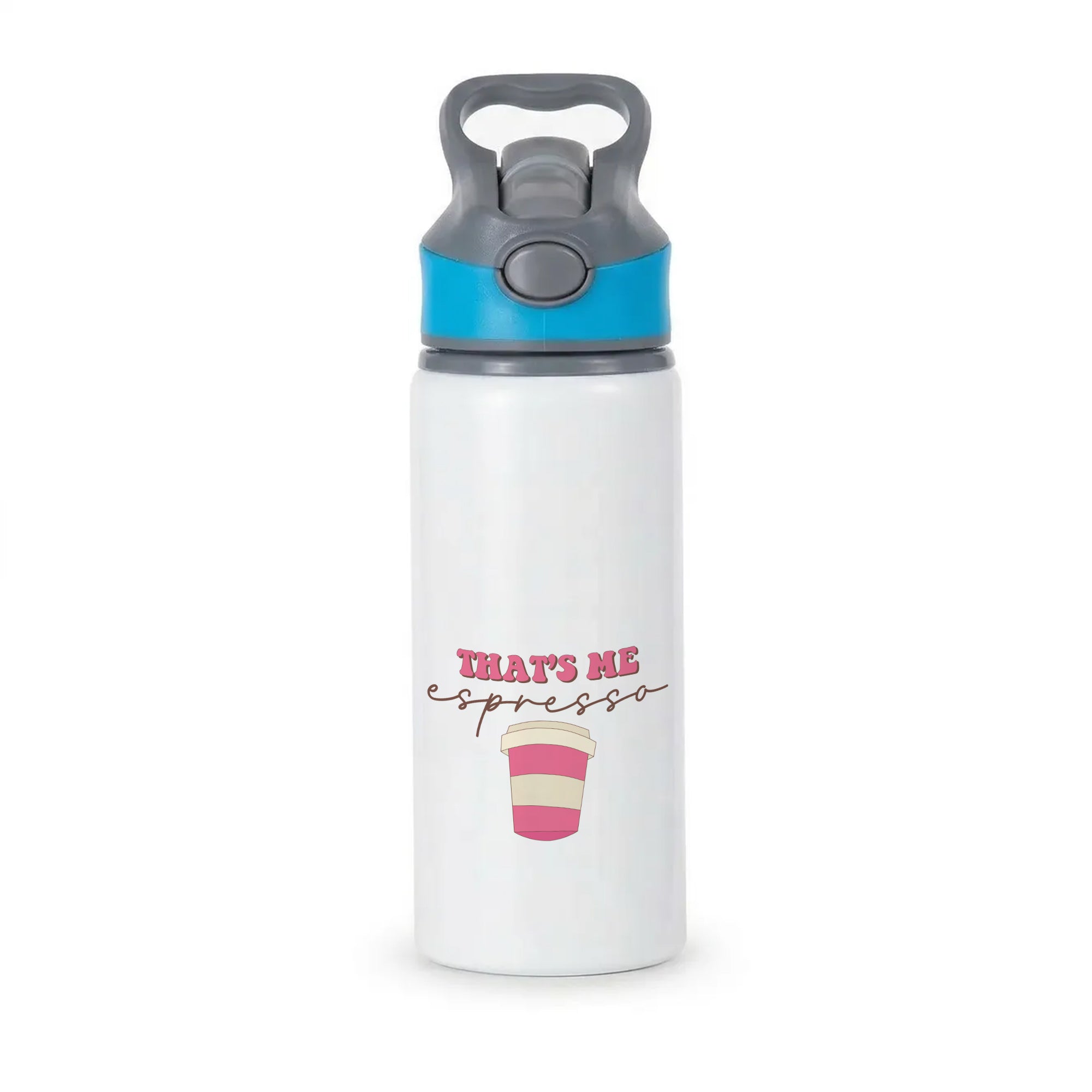 That's Me Espresso Active Water Bottle - Blue