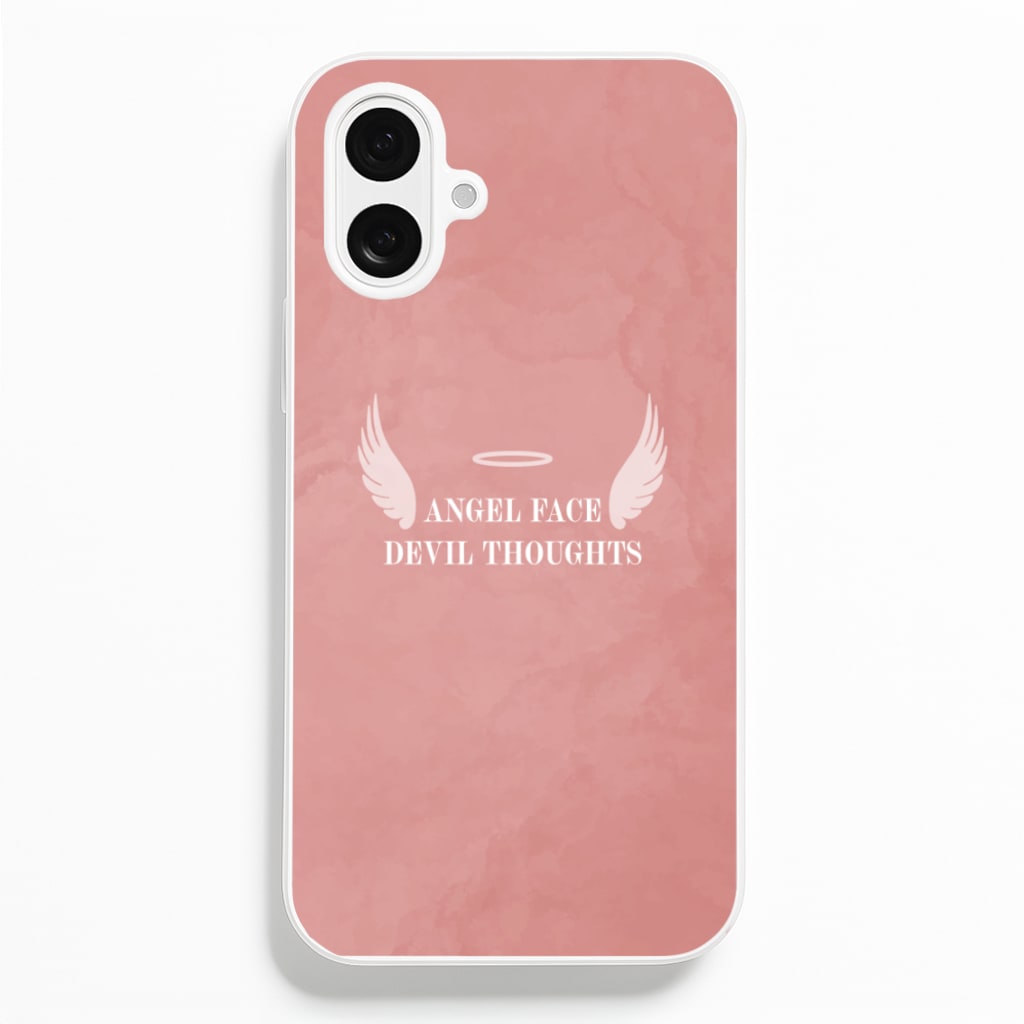 Angel Face Devil Thoughts Phone Case