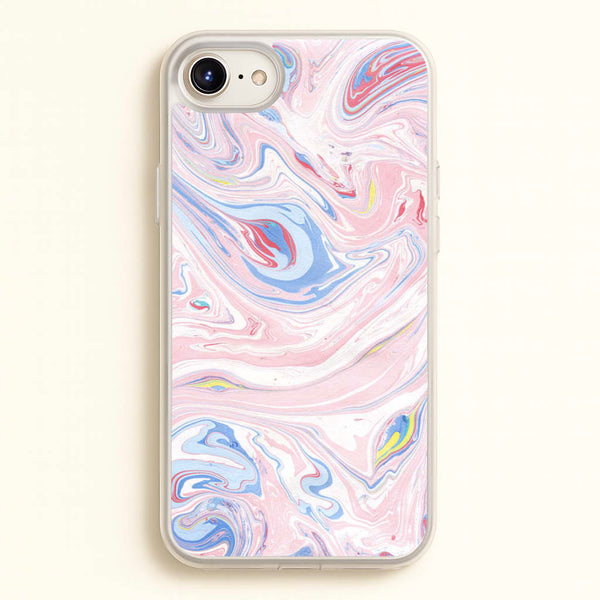 Pink Marble Swirl - Pattern Phone Case for iPhone 6 / 7 / 8 / SE