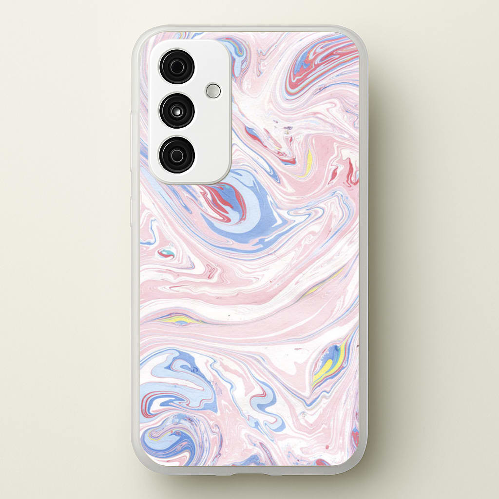 Pink Marble Swirl - Pattern Phone Case for Galaxy A35