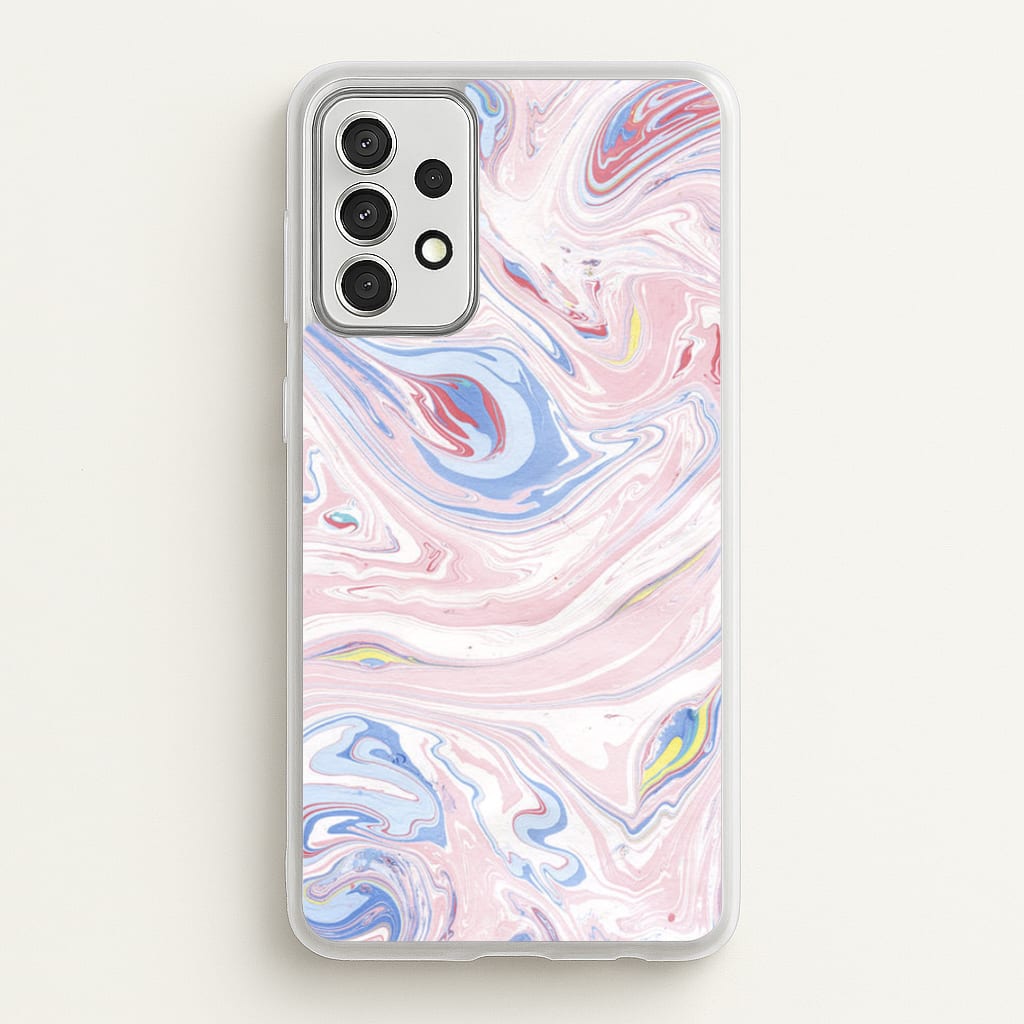 Pink Marble Swirl - Pattern Phone Case for Galaxy A52 / A52s