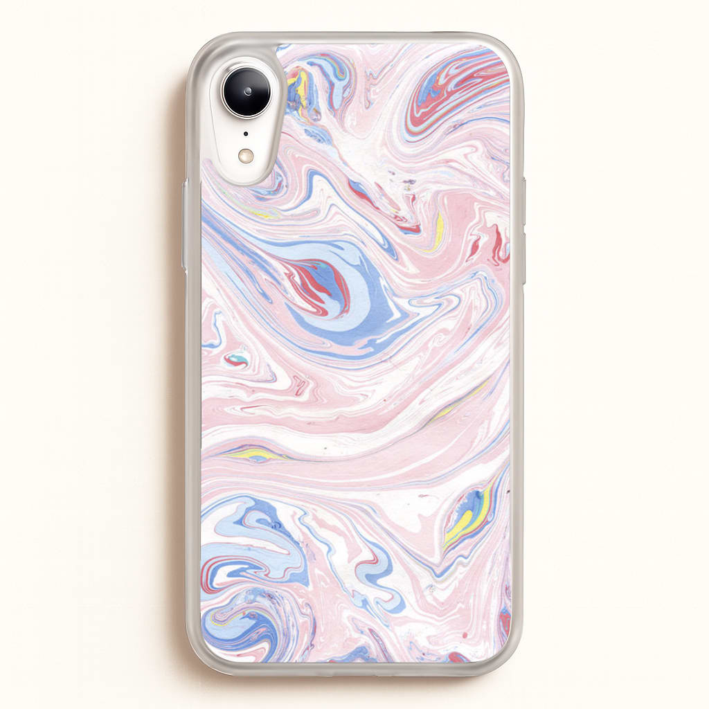 Pink Marble Swirl - Pattern Phone Case for iPhone XR