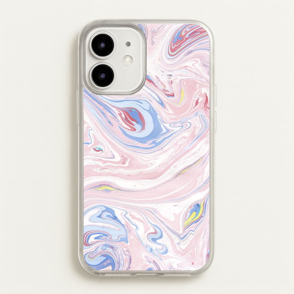 Pink Marble Swirl - Pattern Phone Case for iPhone 12 / 12 Pro