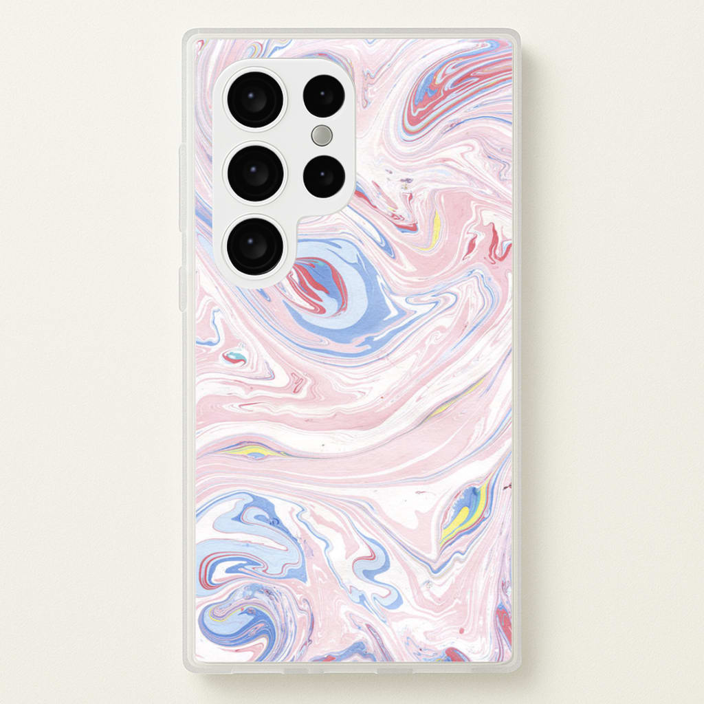 Pink Marble Swirl - Pattern Phone Case for Galaxy S24 Ultra