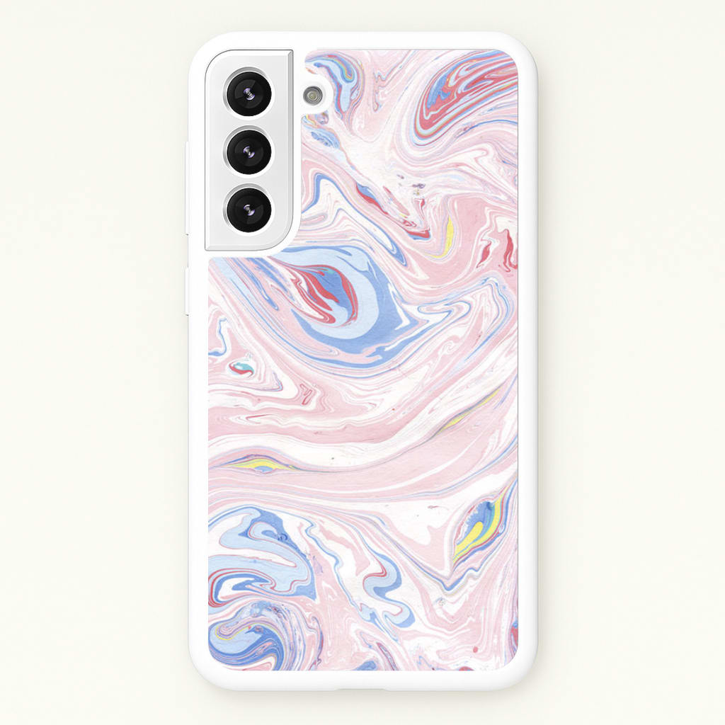 Pink Marble Swirl - Pattern Phone Case for Galaxy S22 Plus
