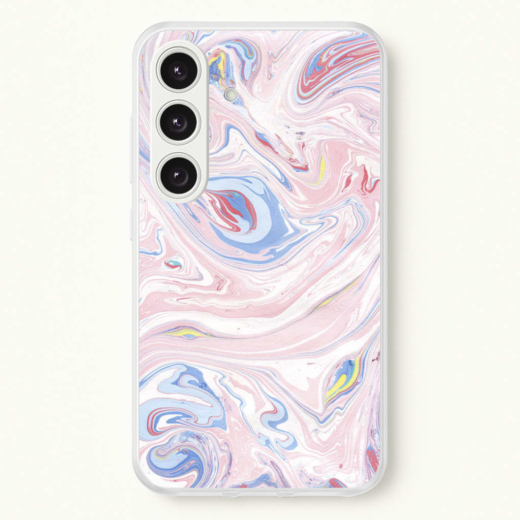 Pink Marble Swirl - Pattern Phone Case for Galaxy S24