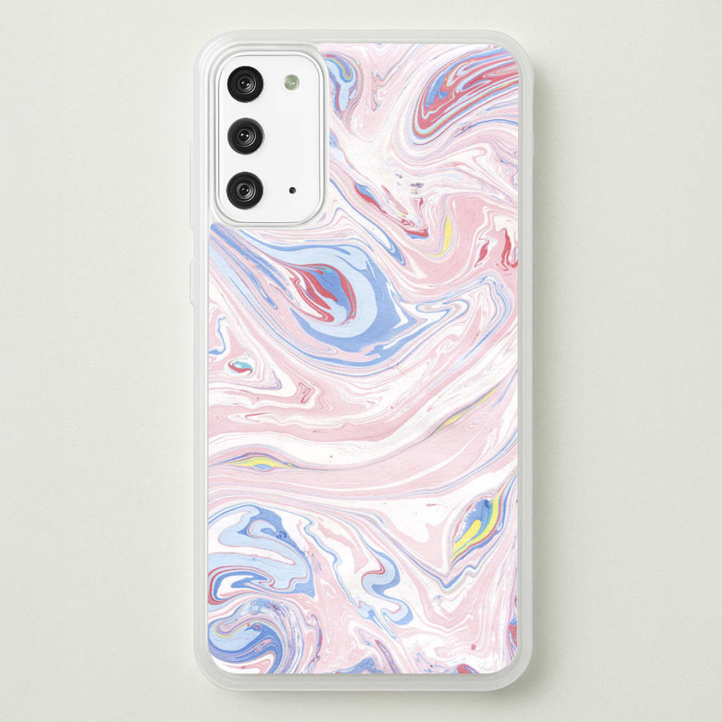 Pink Marble Swirl - Pattern Phone Case for Galaxy Note 20