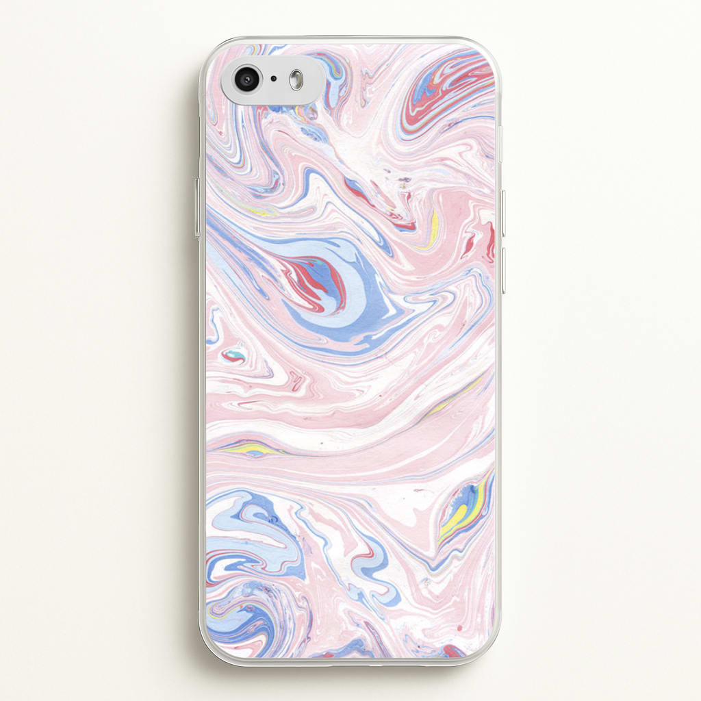 Pink Marble Swirl - Pattern Phone Case for iPhone 5 / 5s / SE 2016