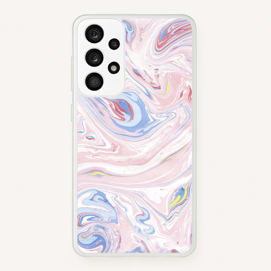 Pink Marble Swirl - Pattern Phone Case for Galaxy A53