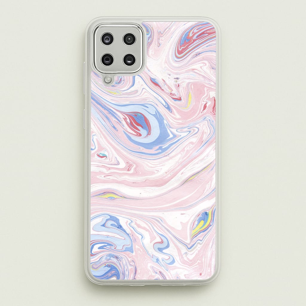 Pink Marble Swirl - Pattern Phone Case for Galaxy A12
