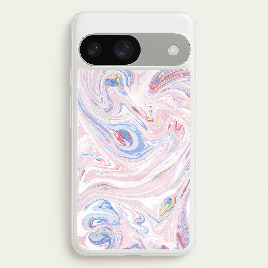 Pink Marble Swirl - Pattern Phone Case for Google Pixel 9 / 9 Pro
