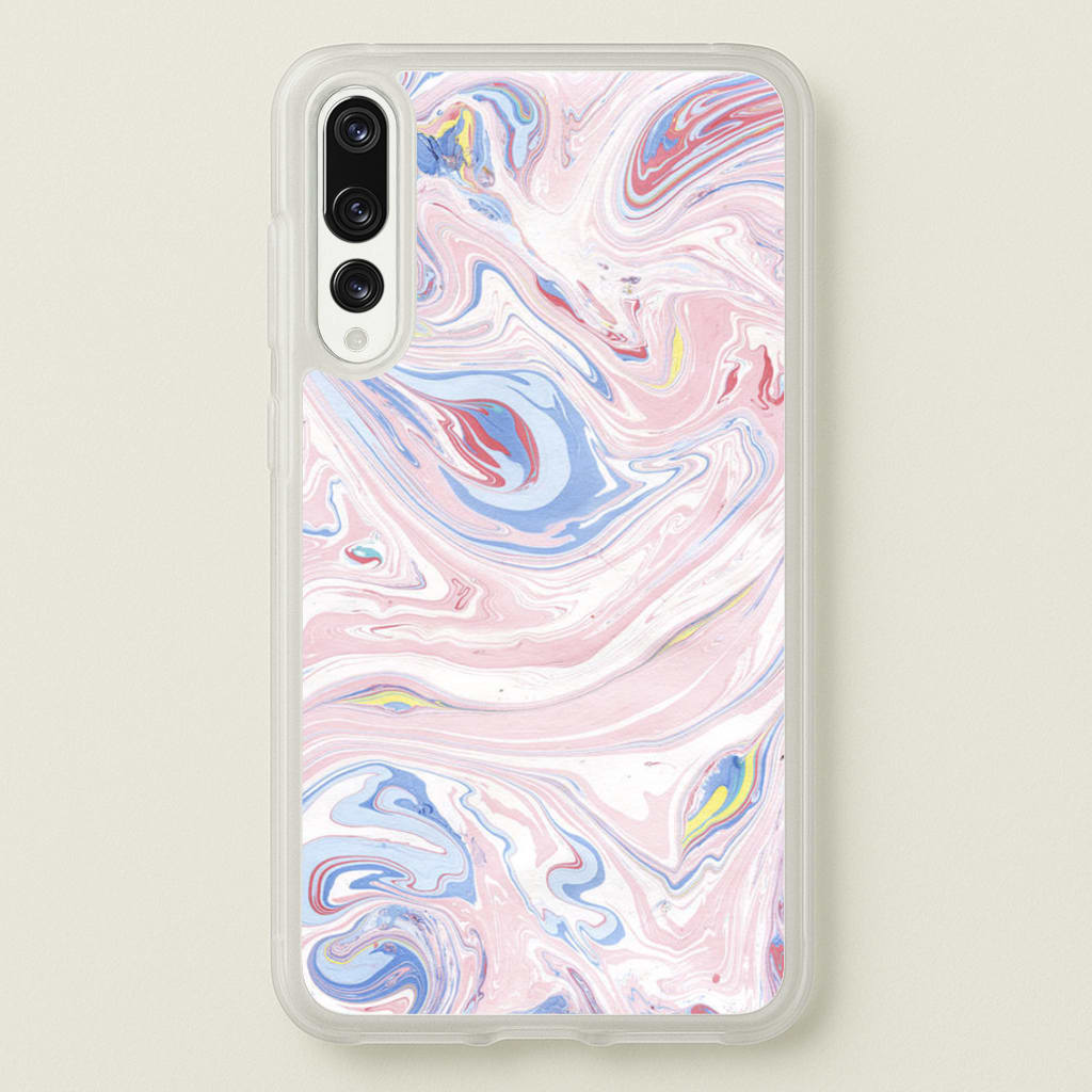 Pink Marble Swirl - Pattern Phone Case for Huawei P20 Pro
