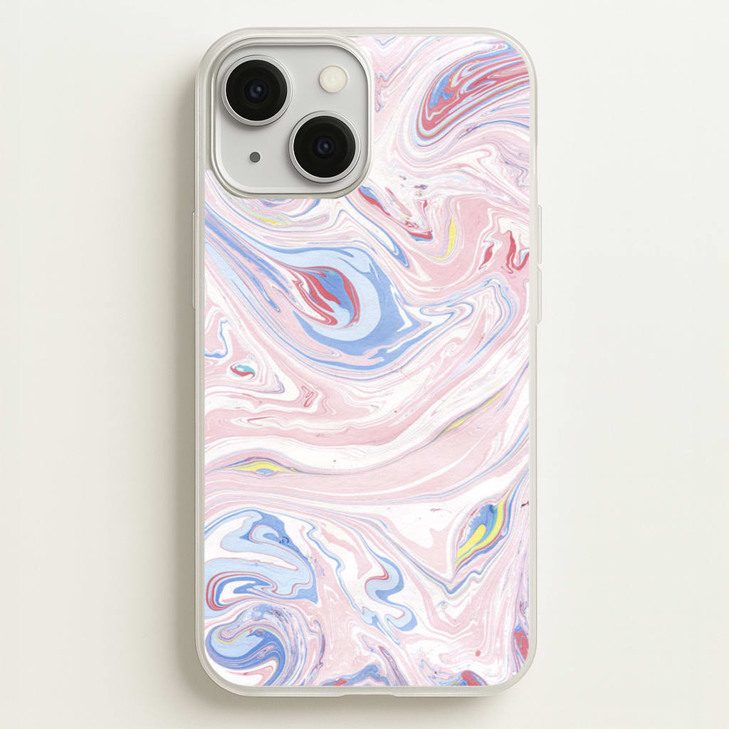 Pink Marble Swirl - Pattern Phone Case for iPhone 13 Mini