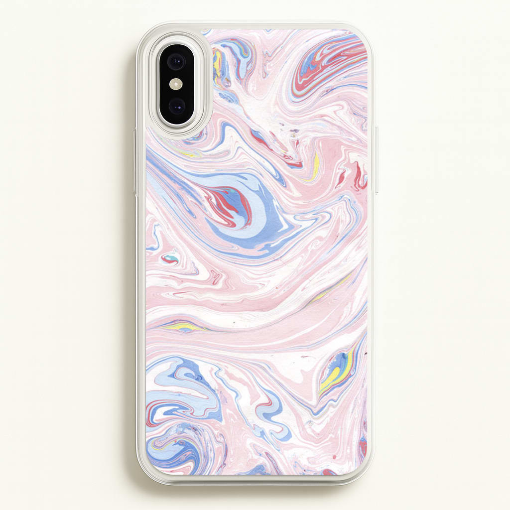 Pink Marble Swirl - Pattern Phone Case for iPhone XS Max