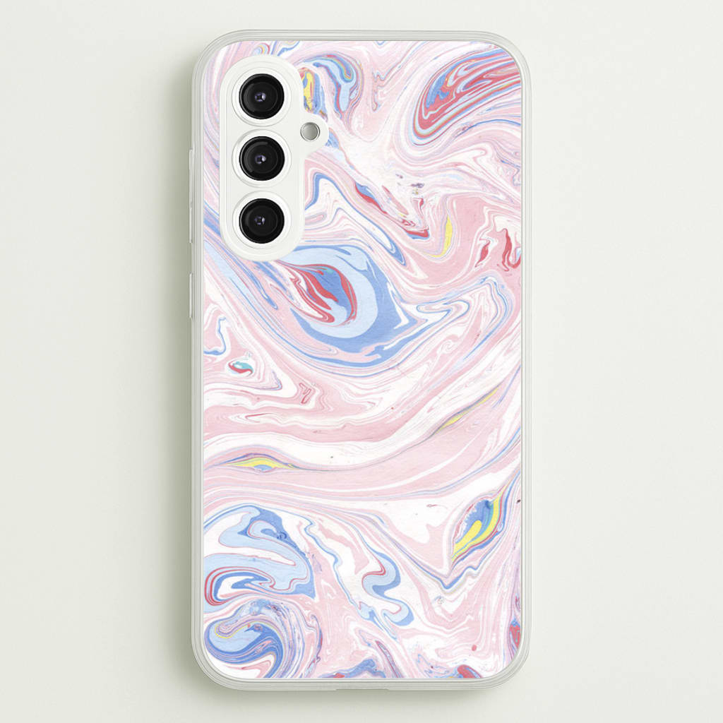 Pink Marble Swirl - Pattern Phone Case for Galaxy S23FE