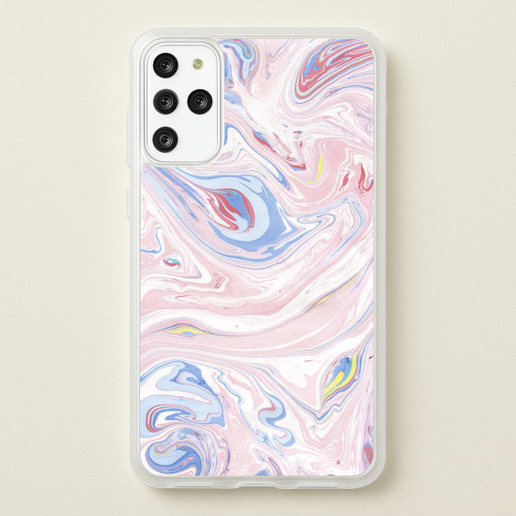 Pink Marble Swirl - Pattern Phone Case for Galaxy S20 Plus