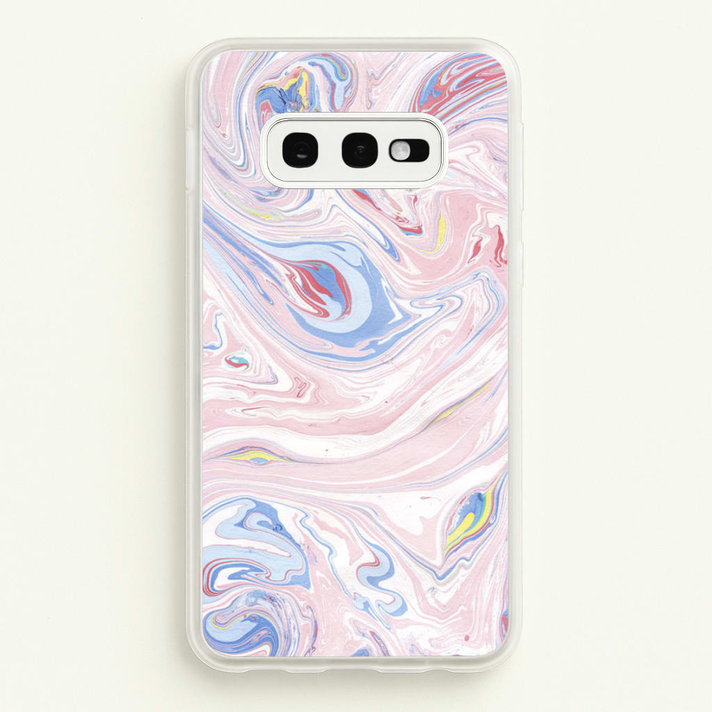 Pink Marble Swirl - Pattern Phone Case for Galaxy S10e
