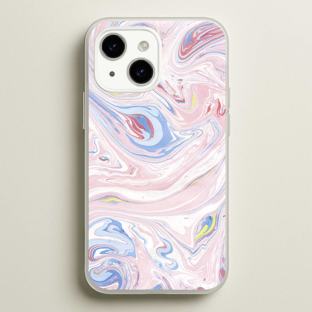 Pink Marble Swirl - Pattern Phone Case for iPhone 15 Plus