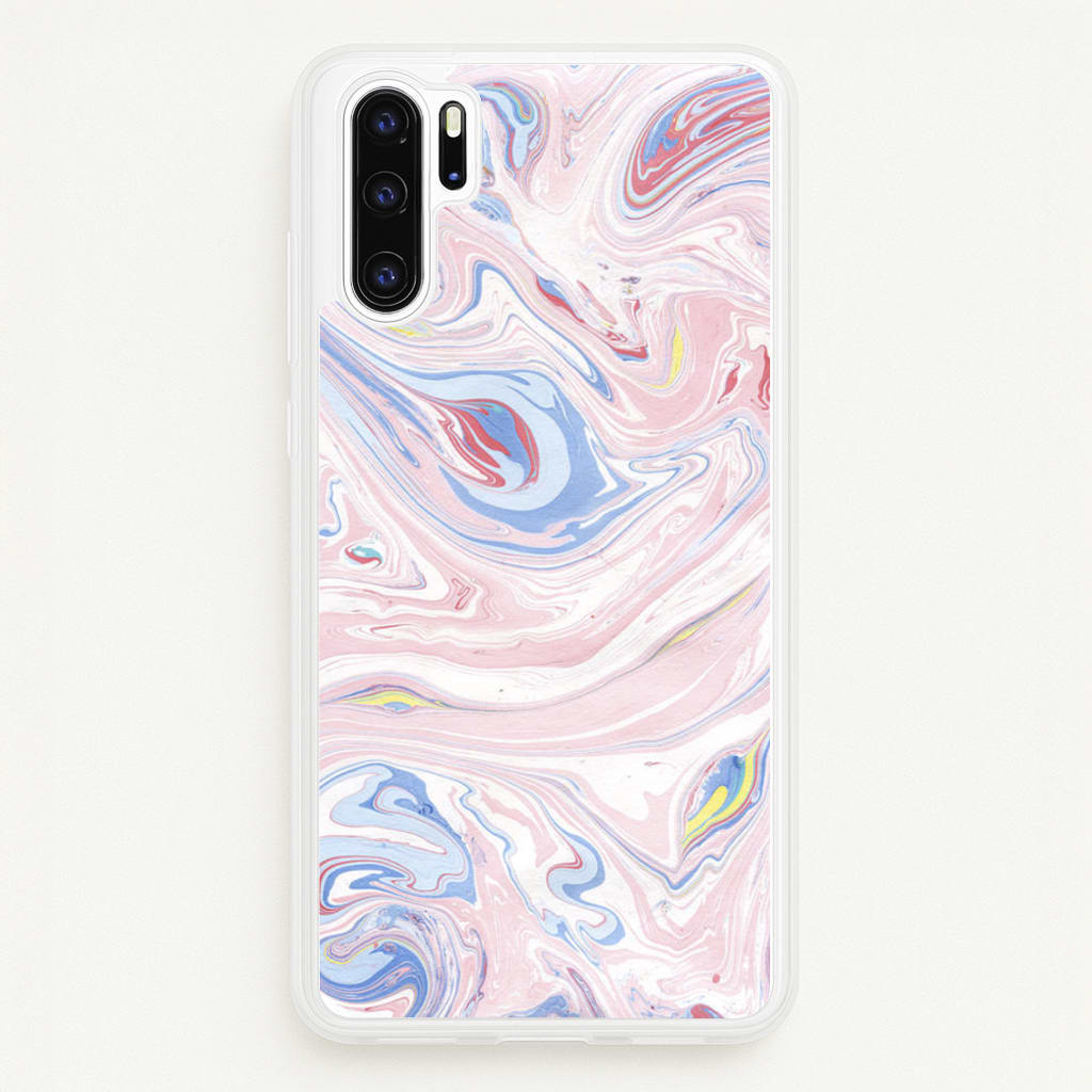 Pink Marble Swirl - Pattern Phone Case for Huawei P30 Pro
