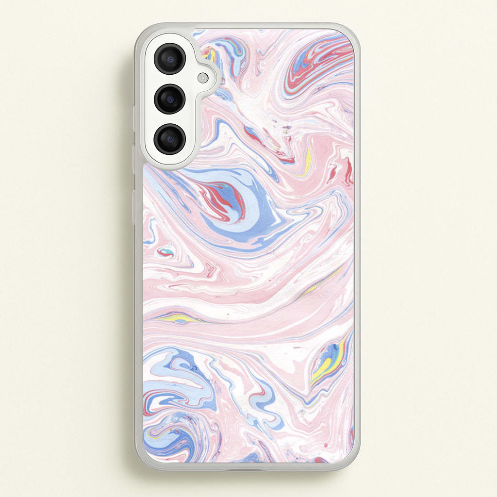 Pink Marble Swirl - Pattern Phone Case for Galaxy A36