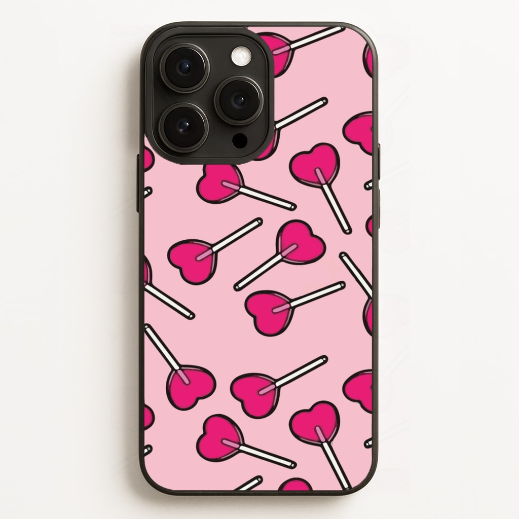 Cherry Heart Lollipops - Pattern Phone Case for iPhone 12 Pro Max