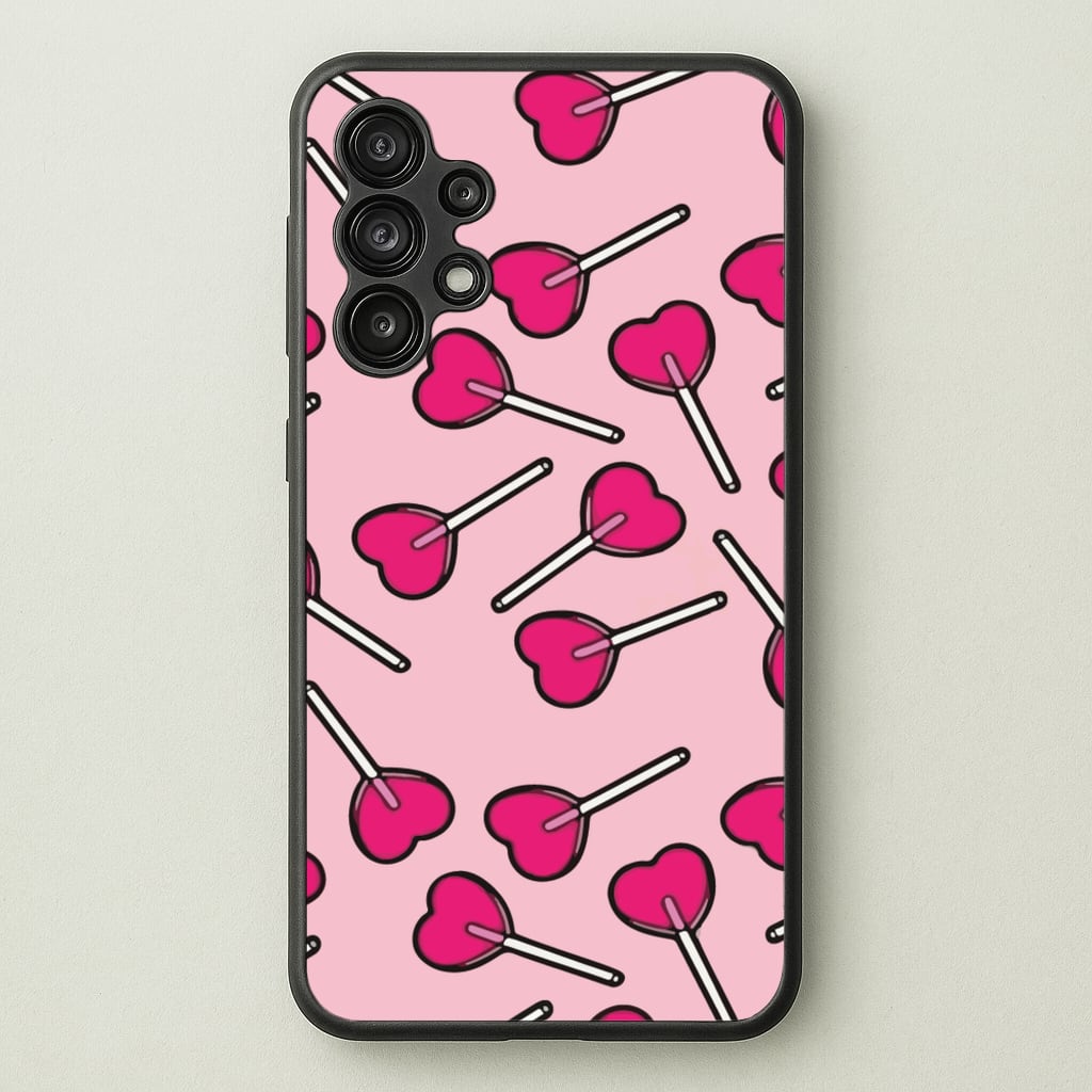Cherry Heart Lollipops - Pattern Phone Case for Galaxy A13