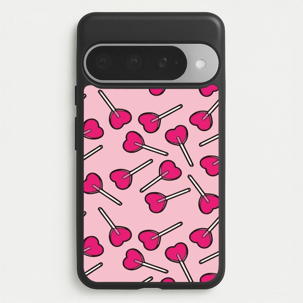Cherry Heart Lollipops Phone Case for Google Pixel 10 Pro XL