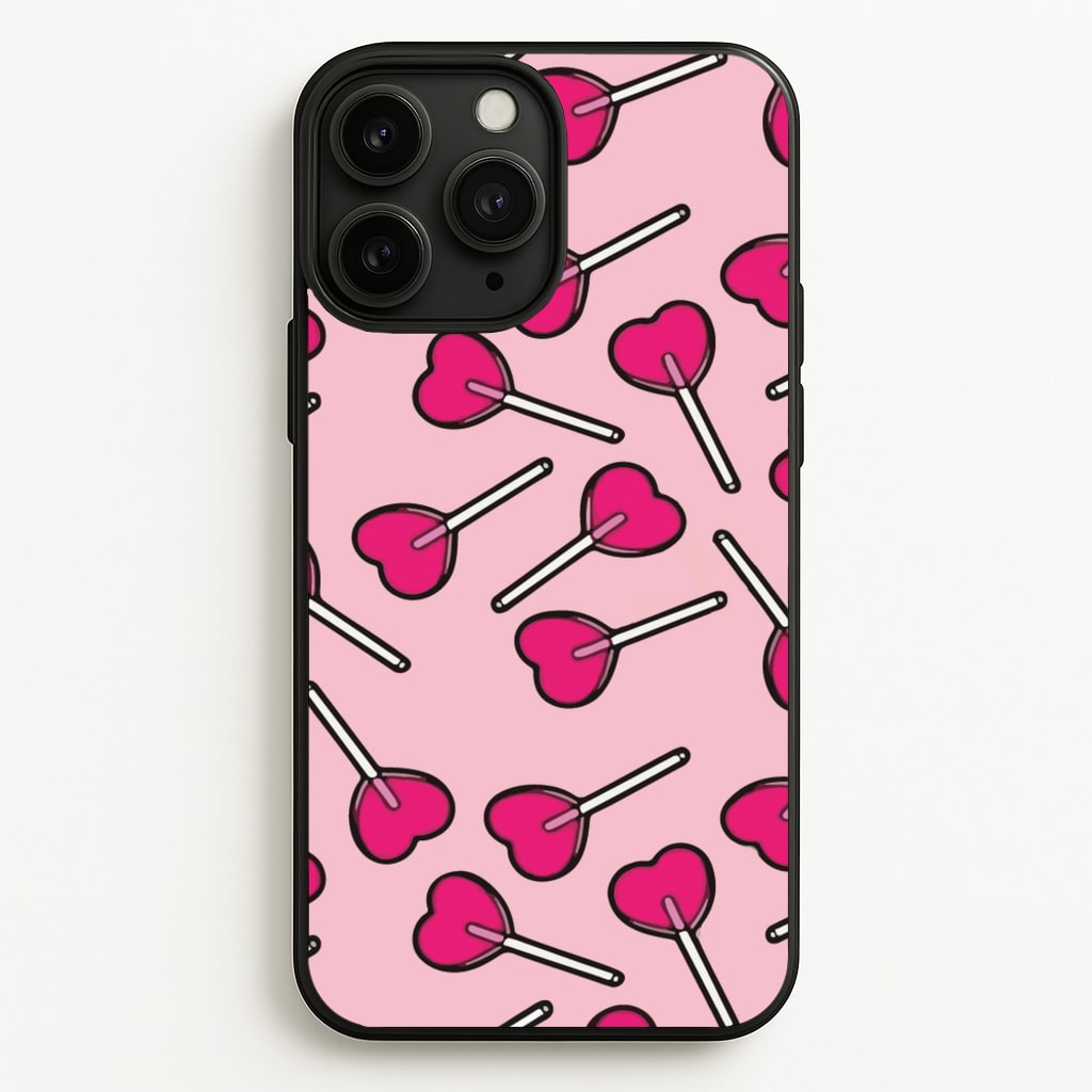 Cherry Heart Lollipops - Pattern Phone Case for iPhone 11 Pro