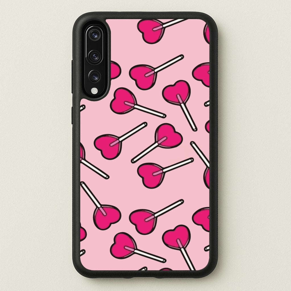 Cherry Heart Lollipops - Pattern Phone Case for Huawei P20 Pro