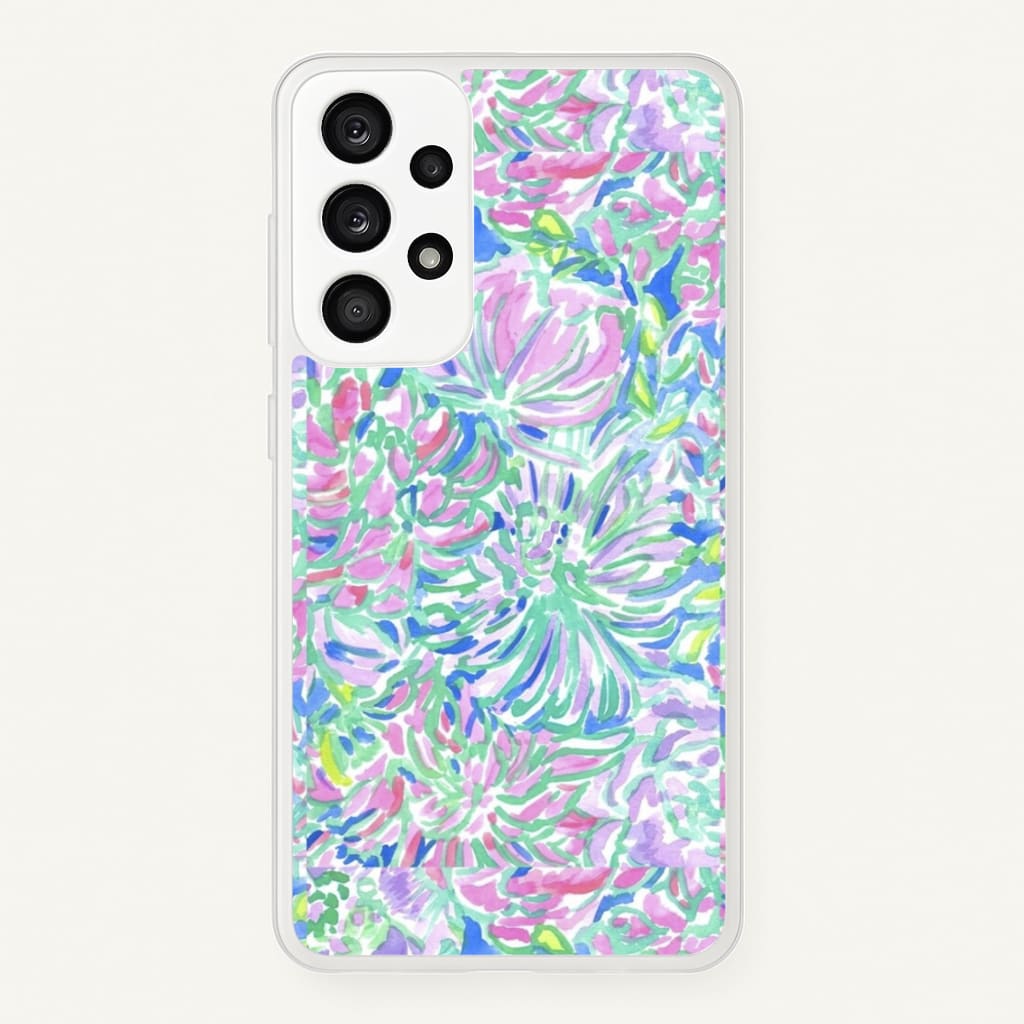 Colourful Floral Painting - Floral Phone Case for Galaxy A53