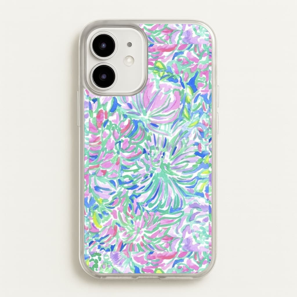 Colourful Floral Painting - Floral Phone Case for iPhone 12 / 12 Pro