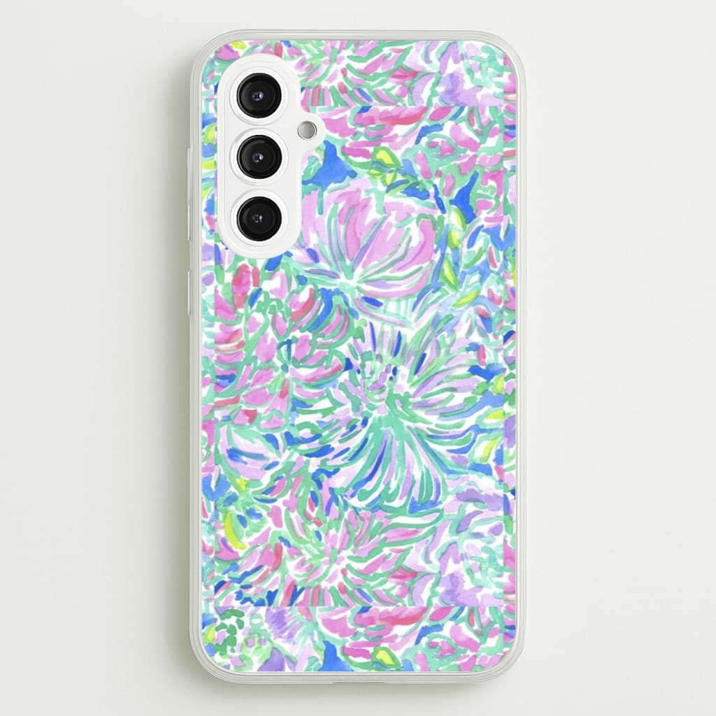 Colourful Floral Painting - Floral Phone Case for Galaxy S23FE