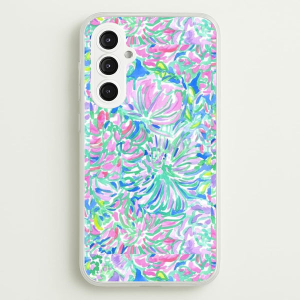 Colourful Floral Painting - Floral Phone Case for Galaxy S23FE