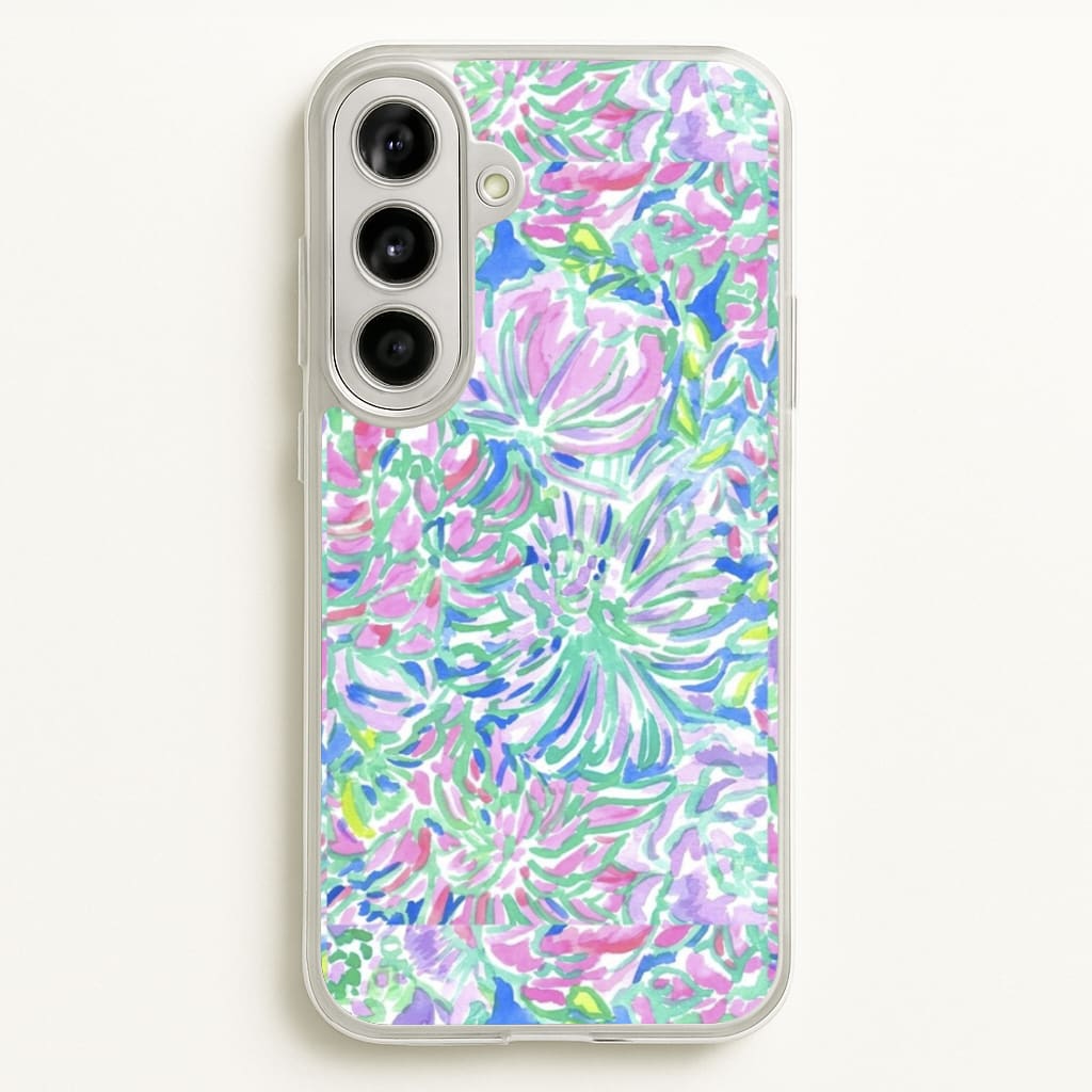 Colourful Floral Painting - Floral Phone Case for Galaxy A56