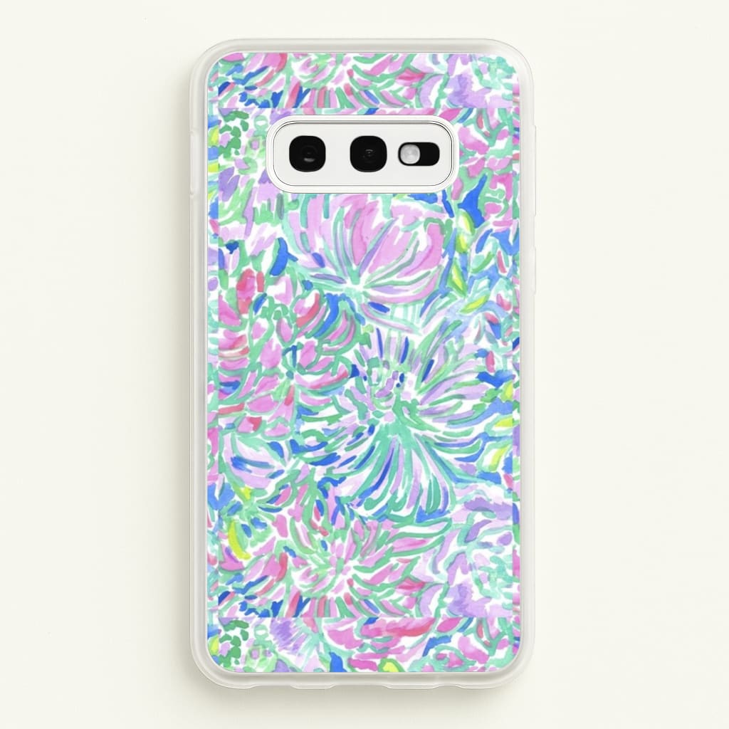 Colourful Floral Painting - Floral Phone Case for Galaxy S10e