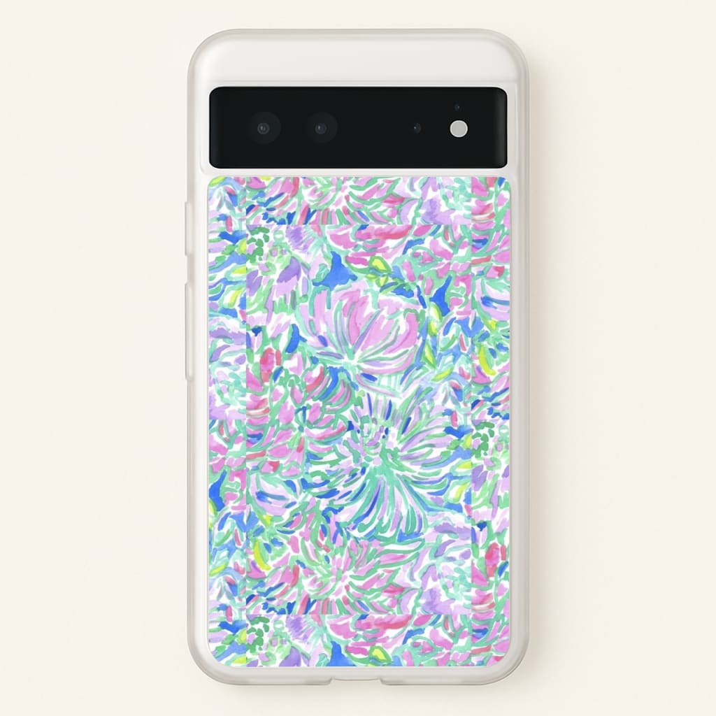 Colourful Floral Painting - Floral Phone Case for Google Pixel 6