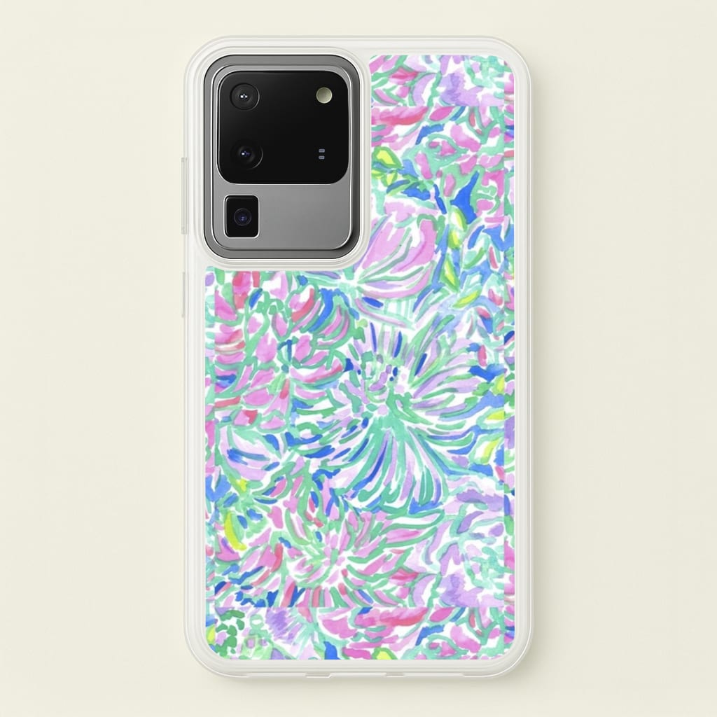 Colourful Floral Painting - Floral Phone Case for Galaxy S20 Ultra