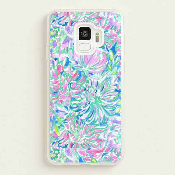 Colourful Floral Painting - Floral Phone Case for Galaxy S9