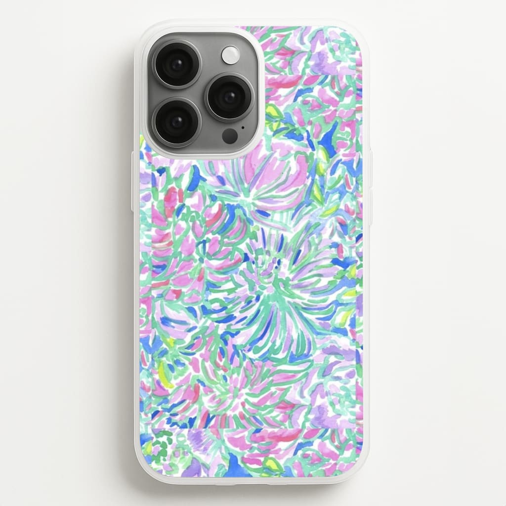 Colourful Floral Painting - Floral Phone Case for iPhone 13 Pro Max
